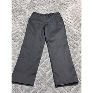 Edwards Style #8537 Black Chino Flat Front Pants Size 14 Unhemmed Leg